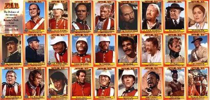 Michael Caine, Stanley Baker, Gary Bond, James Booth, Chief Mangosuthu Buthelezi, Paul Daneman, Richard Davies, Glynn Ed