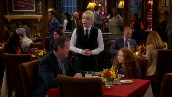 Anna Faris, Bob Stephenson, Nate Corddry, and Izzy Watts in Mom (2013)