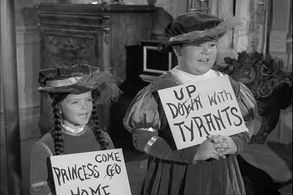 Lisa Loring and Ken Weatherwax in The Addams Family (1964)