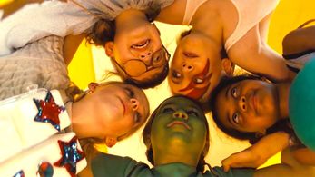 Mckenna Grace, Bella Higginbotham, Charlie Shotwell, Johanna Colón, and Milan in Troop Zero (2019)