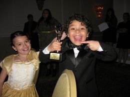 Bruce at the Young Artist Awards With Dalila Bela