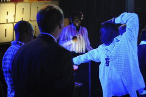 Tracy Morgan, Keith Powell, and Jack McBrayer in 30 Rock (2006)