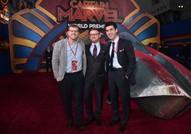 Jonathan Schwartz at an event for Captain Marvel (2019)