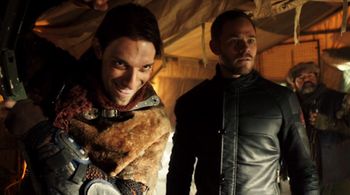 Aaron Ashmore and Adam Bogen in Killjoys (2015)