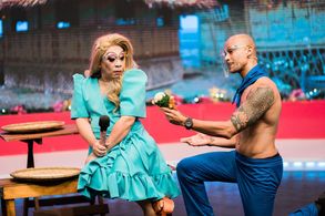 Wally Bayola and Will Devaughn in Bawal na game show (2020)