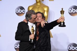 Mark A. Mangini and David White at an event for The Oscars (2016)