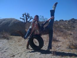 Hayley Holmes and Haley Ramm on the set of 