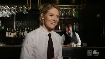 Lauren Plaxco with David Alan Grier on Jimmy Kimmel Live