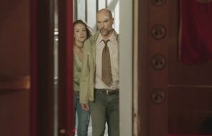 Alicja Bachleda and Greg Stuhr in The American Side