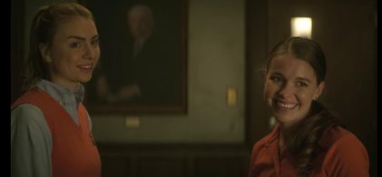 Devon Hales and Maddie Phillips in Teenage Bounty Hunters