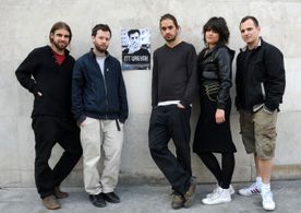 Gábor Osváth, Marcell Rév, Bálint Szimler, András Pires Muhi, and Ágota Benedek B. in Here I Am (2010)