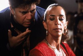 Pedro Almodóvar and Rosario Flores in Talk to Her (2002)