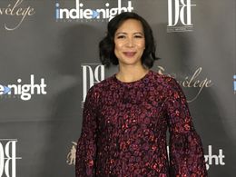 Marita de Lara at premier for Sons of the Universe Episode 3