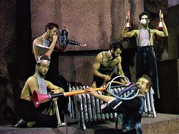 Noel Cravat, Jack Heasley, Robert Heasley, and Henry Kulky in The 5,000 Fingers of Dr. T. (1953)