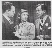 Joseph Allen, Ann Doran, and John Shelton in Road to the Big House (1947)