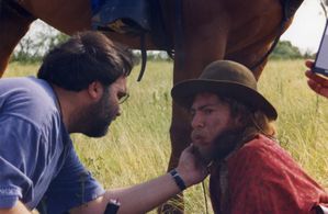 Doing FX on set of Ang Lee's RIDE WITH THE DEVIL.