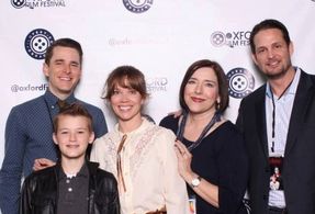 The stars of The Atoning (2017) attend Oxford Film Festival. Left to right: Director Michael Williams, Cannon Bosarge (S