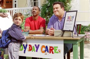 Eddie Murphy, Jeff Garlin, and Arthur Young in Daddy Day Care (2003)