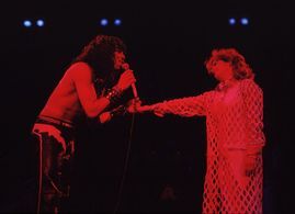 Rick James and Teena Marie performing at the Universal Amphitheatre circa early 1980s