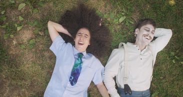 Still of Lorena Russi and Adam Jepsen in A History of Sitting in Waiting Rooms (Or Whatever Longer Title You Prefer)