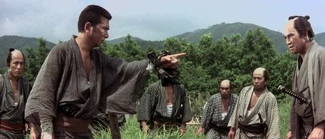 Tôru Abe and Shintarô Katsu in Zatoichi the Fugitive (1963)