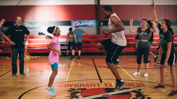 T.C. Stallings and Alena Pitts in War Room (2015)