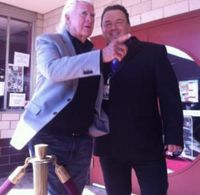 Clu Gullegher and Tony DeGuide on Red Carpet.