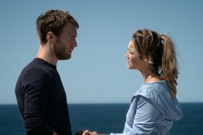 Still of Tom O'Sullivan and Cheree Cassidy in A Man On The Edge (2014)