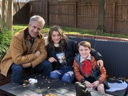 Jackson with Dermot Mulroney and Odessa A'zion