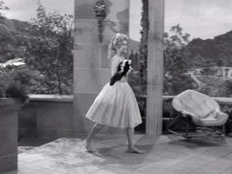 Donna Douglas and Charlie in The Beverly Hillbillies (1962)