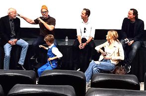 Bill J. Stevens, Jason Paul Field, Grant Stevens, Andrew Baird, Crystal St. John, Dani Menkin at LITTLE TOWN event