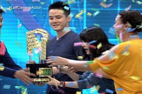 Inday Garutay, Vincent De Jesus, RJ Padilla, and Barbie Forteza in Laff Camera Action (2016)