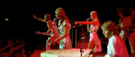 Benny Andersson, Agnetha Fältskog, Anni-Frid Lyngstad, Björn Ulvaeus, and ABBA in ABBA: The Movie (1977)