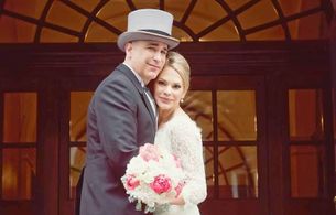 TV Writer Jonathan Morano and his wife Aimee Blisten at the Royal Albert Hall, 2015