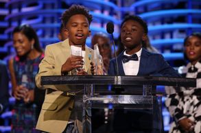 Alex R. Hibbert and Jaden Piner at an event for 32nd Film Independent Spirit Awards (2017)