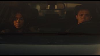 Reece Noi and Tamara Taylor in Diary of a Spy (2022)