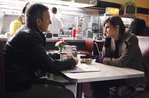 Scott Paulin and Stana Katic in Castle (2009)