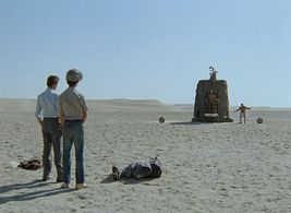 Levan Gabriadze, Evgeniy Leonov, Stanislav Lyubshin, and Yuriy Yakovlev in Kin-dza-dza! (1986)