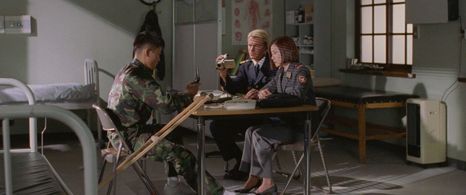 Lee Byung-hun, Lee Yeong-ae, and Herbert Ulrich in Joint Security Area (2000)
