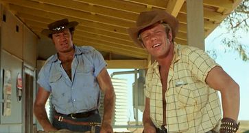 Jack Thompson and Peter Whittle in Wake in Fright (1971)