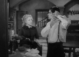 Paulette Goddard and Francis Lederer in The Diary of a Chambermaid (1946)