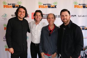 Matthew Rocca, Dominic Lerma, and Joe D'Amato at an event for Bullets, Fangs and Dinner at 8 (2015)