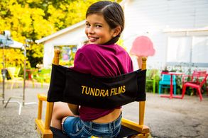 On location for The Wagon (short)