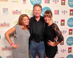 Timothy Guest with Kali Cook (left) and Colleen Boag (right) at the 2013 Holly Shorts Film Festival.