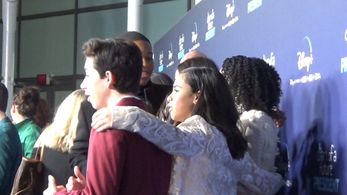 Sean Philip Glasgow and Tess Romero at the premiere of Diary Of A Future President