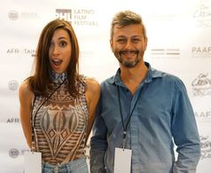 At the Philadelphia Latino Film Festival with my film salsa dance film, Clave!