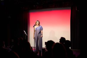 Francesca Van Horne performing with Generation Women in NYC