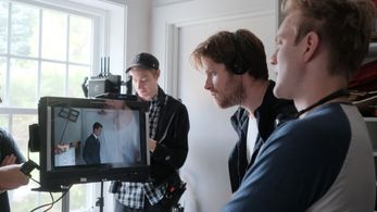 Directing on the set of 