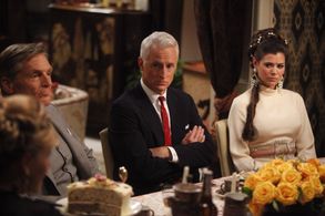 Peyton List, Greg Allan Martin, and John Slattery in Mad Men (2007)