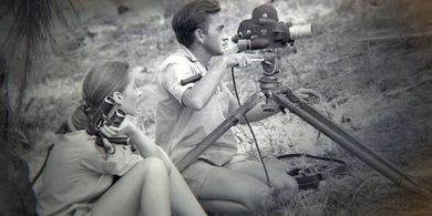 Jane Goodall and Hugo Van Lawick in Jane (2017)